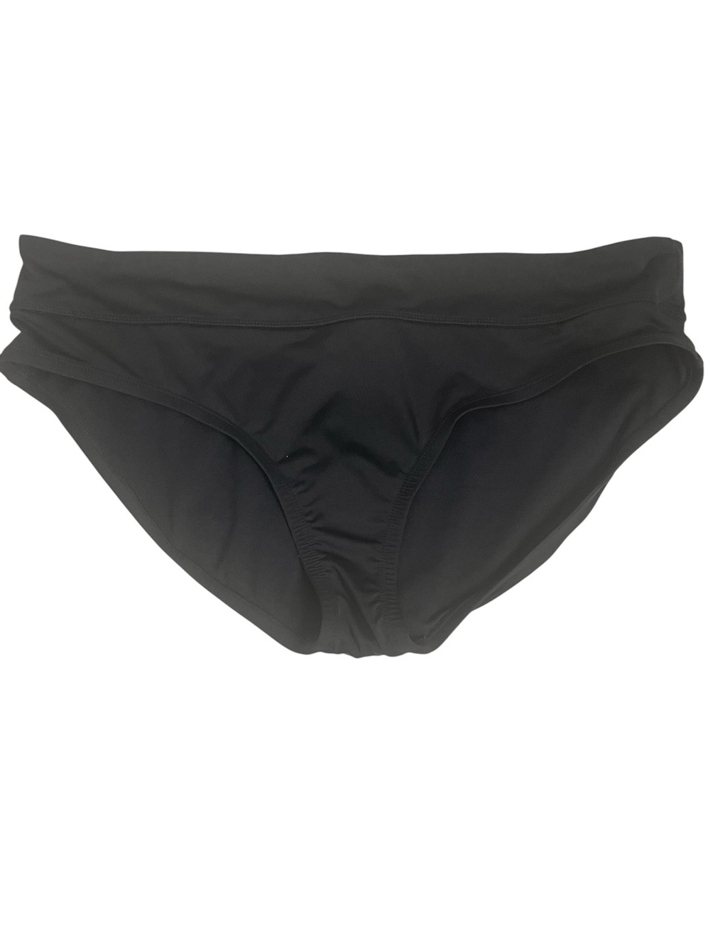 Nike Black Bikini Swim Bottoms Classic Swoosh Logo Waistband Size XL